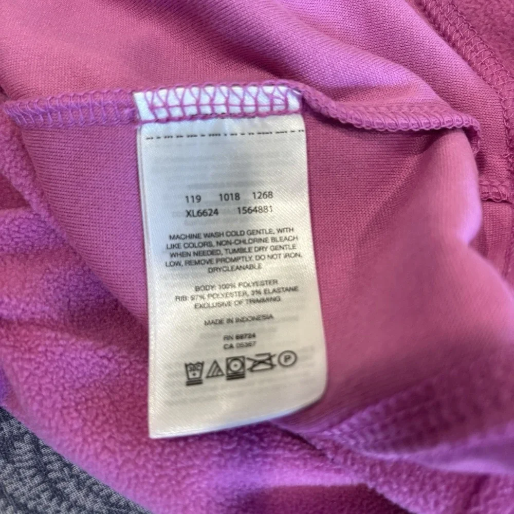 New Columbia Pink Quarter Zip Fleece Pullover Soft Warm Lightweight Size Small - Picture 8 of 10
